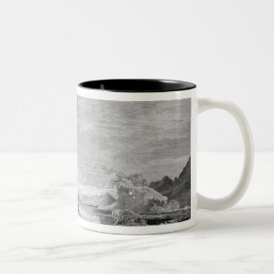 Die Entdeckung von Grönland Zweifarbige Tasse