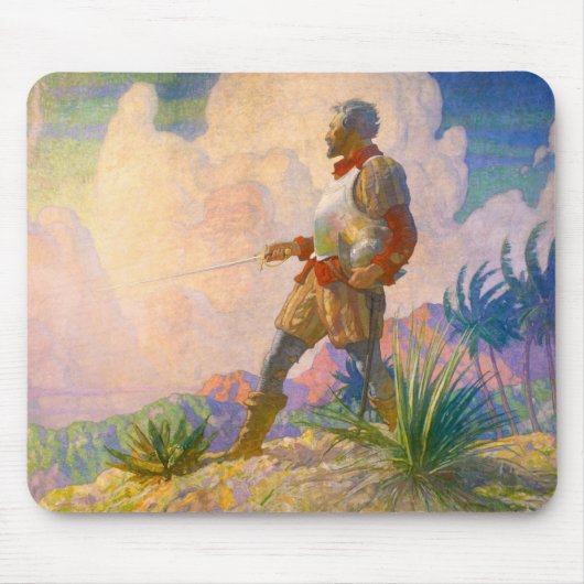 Die Entdeckung von Newell Convers Wyeth Mousepad (Vorne)