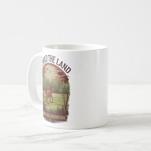 Die Entdeckungsreise durch das Land Entdecken Kaffeetasse (Vorderseite Links)