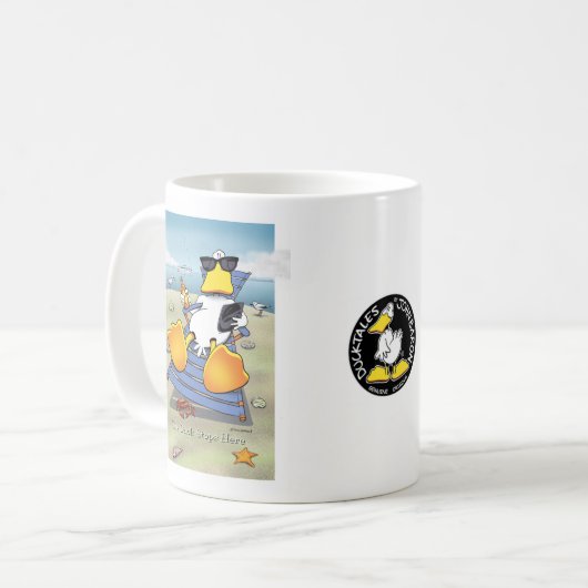 Die Ente stoppt hier Kaffeetasse (Vorderseite Links)