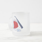 Die Ente und die Haifisch-Tasse Mattglastasse (Vorderseite Links)