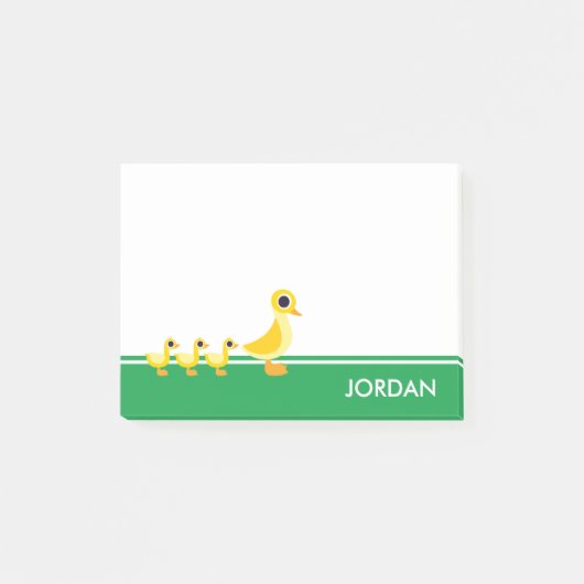 Die Enten-Familie Post-it Klebezettel (Vorderseite)