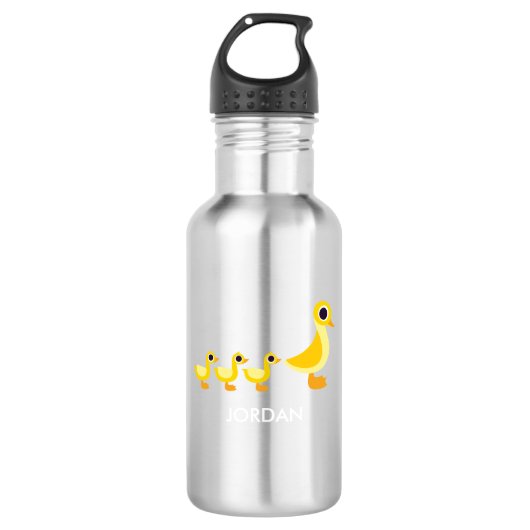 Die Enten-Familie Trinkflasche (Vorderseite)