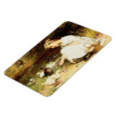 Die Enten gefüttert. Ostermagnete Magnet (Linke Seite)