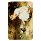 Die Enten gefüttert. Ostermagnete Magnet (Vertikal)