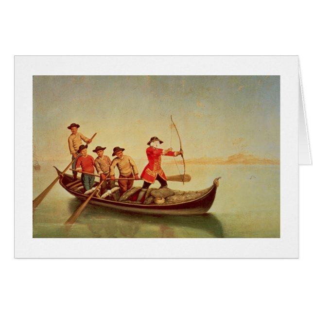 Die Enten-Jagd (Vorderseite (Horizontal))