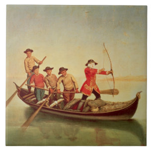 Die Enten-Jagd Fliese