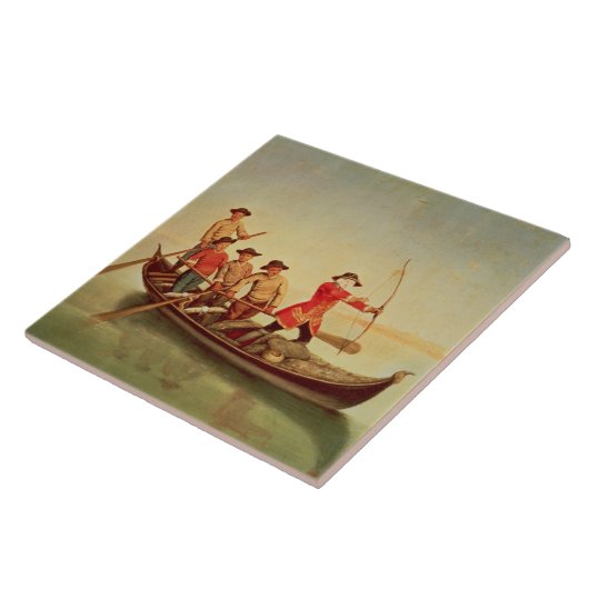 Die Enten-Jagd Fliese (Seite)