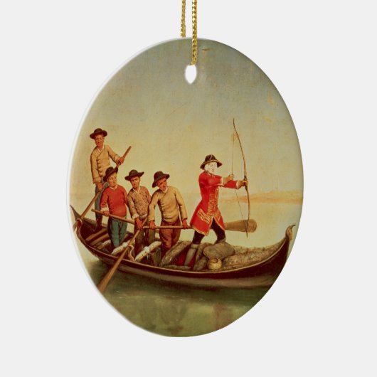 Die Enten-Jagd Keramik Ornament (Rechts)