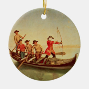 Die Enten-Jagd Keramik Ornament