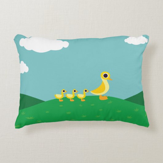 Die Entenfamilie Zierkissen (Vorderseite)