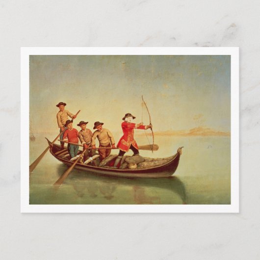 Die Entenjagd Postkarte (Vorderseite)