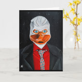 Die Entenmalerei von Alfred Fox Karte (Gelbe Blume)