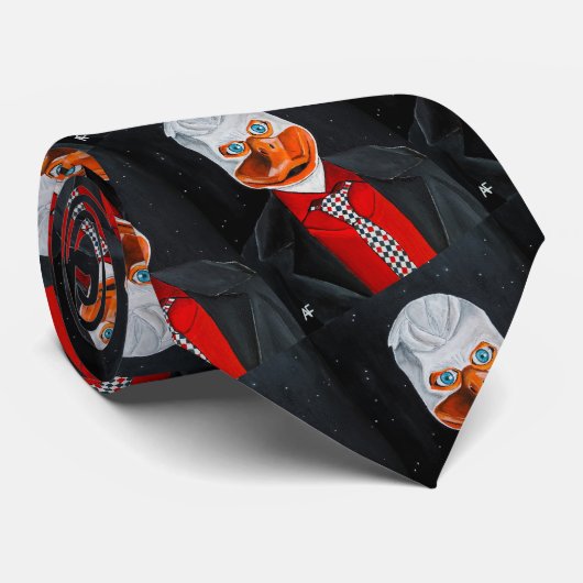 Die Entenmalerei von Alfred Fox Krawatte (Gerollt)