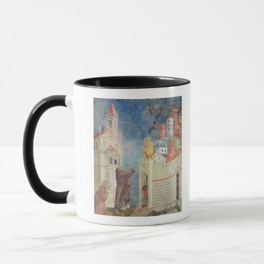 Die Entfernung der Teufel von Arezzo, 1297-99 Tasse (Links)