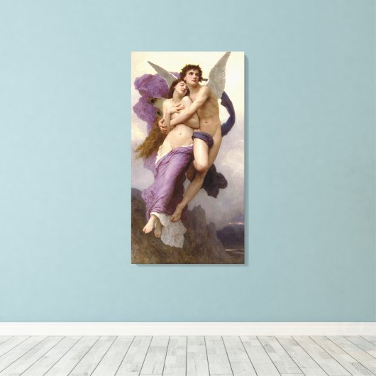 "Die Entführung der Psyche" von Bouguereau Leinwanddruck (Insitu (Holzboden))