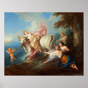 Die Entführung von Europa - Jean de Troy Fine Art Poster