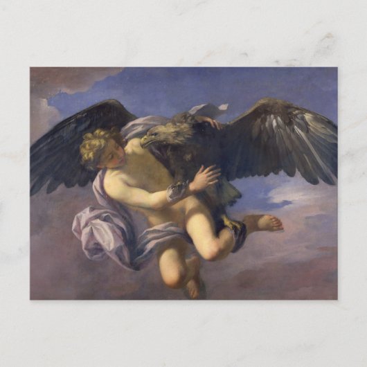 Die Entführung von Ganymede, 1700 (Öl auf Leinwand Postkarte (Vorderseite)