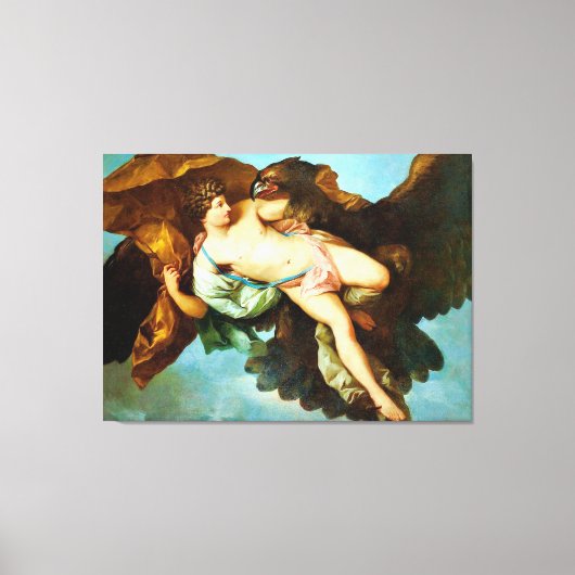 Die Entführung von Ganymede Fine Art Canvas Print Leinwanddruck (Vorderseite)