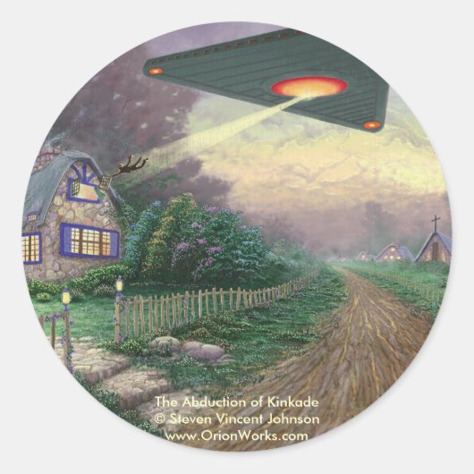Die Entführung von Kinkade, die Entführung von Kin Runder Aufkleber (Vorderseite)