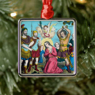 Die Enthauptung der hl. Philomena Ornament Aus Metall