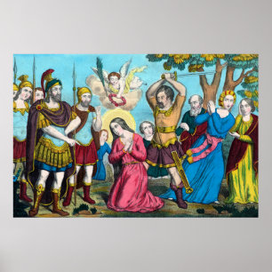 Die Enthauptung der hl. Philomena Poster