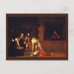 Die Enthauptung Johannes des Täufers für das Orato Postkarte