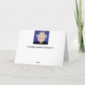 Die Enthüllung Feiertagskarte (Rückseite)