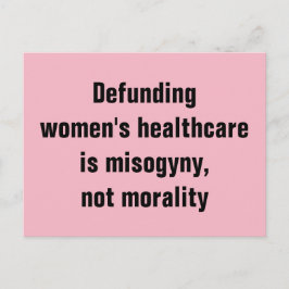 Die Entlohnung der Gesundheitsfürsorge für Frauen  Postkarte