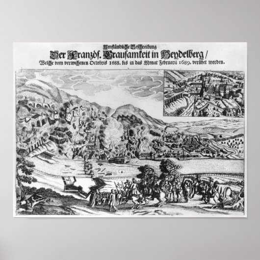 Die Entnahme und Zerstörung von Heidelberg durch Poster (Vorne)