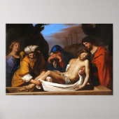 Die Entombation der religiösen Kunst Guercinos Poster (Vorne)