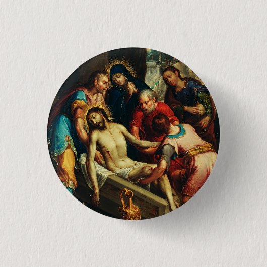 Die Entombierung von Juan Rodríguez Juarez Button (Vorderseite)