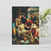 Die Entombierung von Juan Rodríguez Juarez Dankeskarte (Stehend Vorderseite)