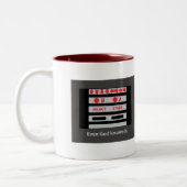 Die entscheidende Code-Tasse Zweifarbige Tasse (Links)