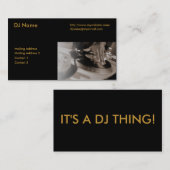 Die entscheidende DJ-Visitenkarte Visitenkarte (Vorne/Hinten)