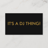 Die entscheidende DJ-Visitenkarte Visitenkarte (Rückseite)