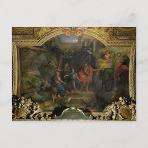 Die Entscheidung, den Niederlanden den Krieg zu sc Postkarte