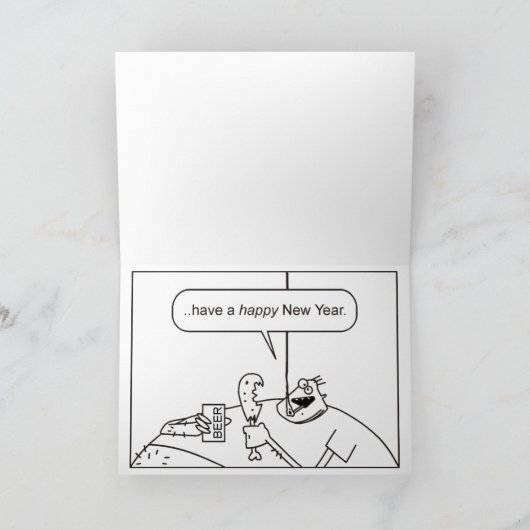 Die Entschließung Feiertagskarte (Innenseite)