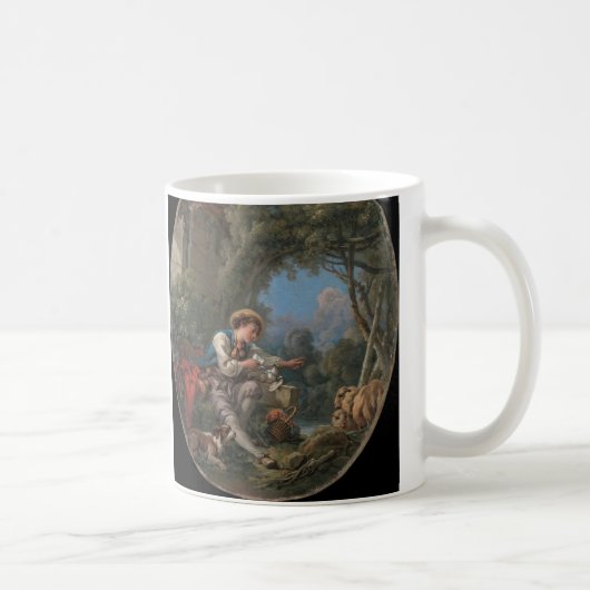 Die Entsendung des Boten von Francois Boucher Kaffeetasse (Rechts)