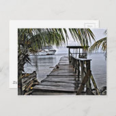 Die entspannendste Anlegestelle Postkarte (Vorne/Hinten)