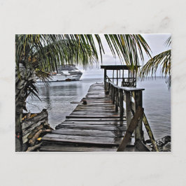 Die entspannendste Anlegestelle Postkarte