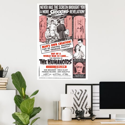 Die Entstehung der Humanoide Poster (Heimbüro)