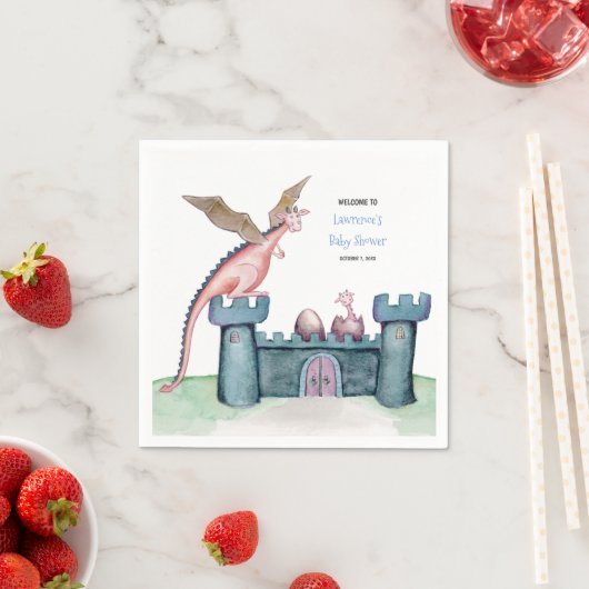 Die Entstehung eines Untersetzer eines kleinen Dra Serviette (Beispiel)