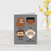 Die Entwicklung der Hüfte - Hippie zu Hüftersatz Karte (Gelbe Blume)