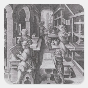 Die Entwicklung des Druckens Quadratischer Aufkleber