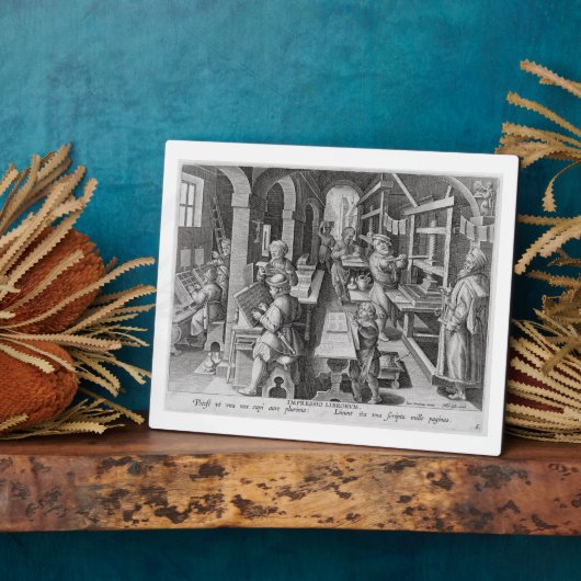 Die Entwicklung des Drucks, Platte 5 von "Nova Re Fotoplatte (Seite)