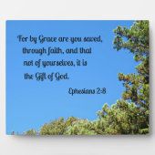 Die Ephesianer 2:8 Denn durch Gnade seid ihr geret Fotoplatte (Vorderseite)