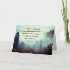 Die Ephesianer 3:20 Unser Gott ist... Fall Forest Karte