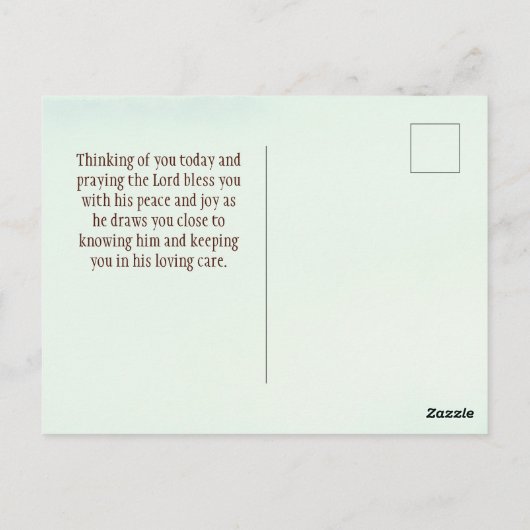 Die Ephesianer 3:20 Unser Gott ist... Fall Forest Postkarte (Rückseite)