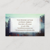 Die Ephesianer 3:20 Unser Gott ist... Fall Forest Visitenkarte (Rückseite)